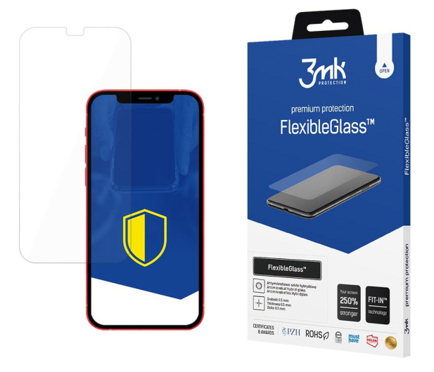 3mk Szkło Flexible Glass do iPhone 12/12 Pro - 598856 - zdjęcie